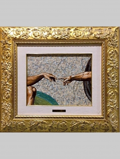 Mosaico La creazione di Adamo (Michelangelo di Buonarroti)